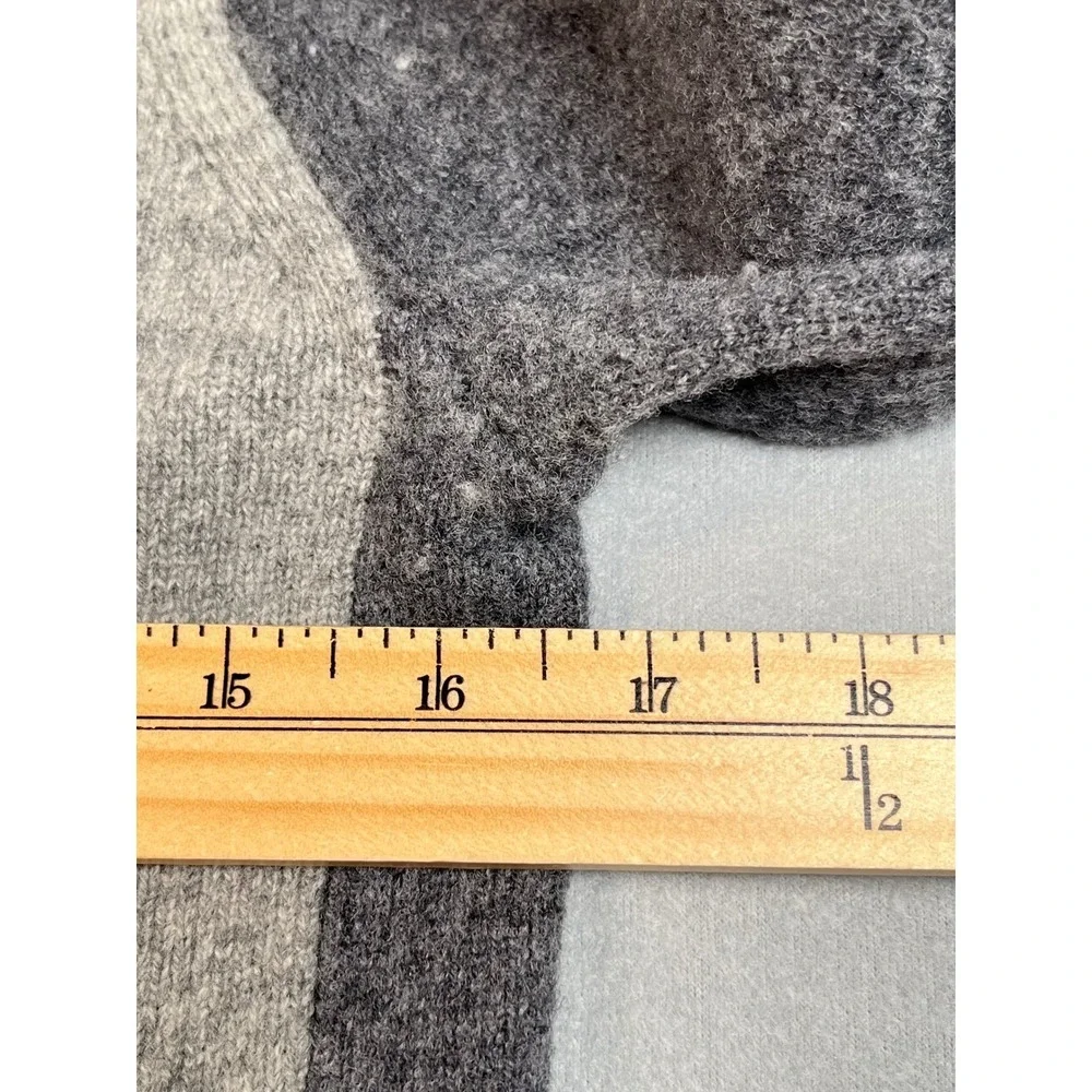 J. Crew Two‎ Tone Wool Sweater Zipper Detail Crewneck Casual Women's XS